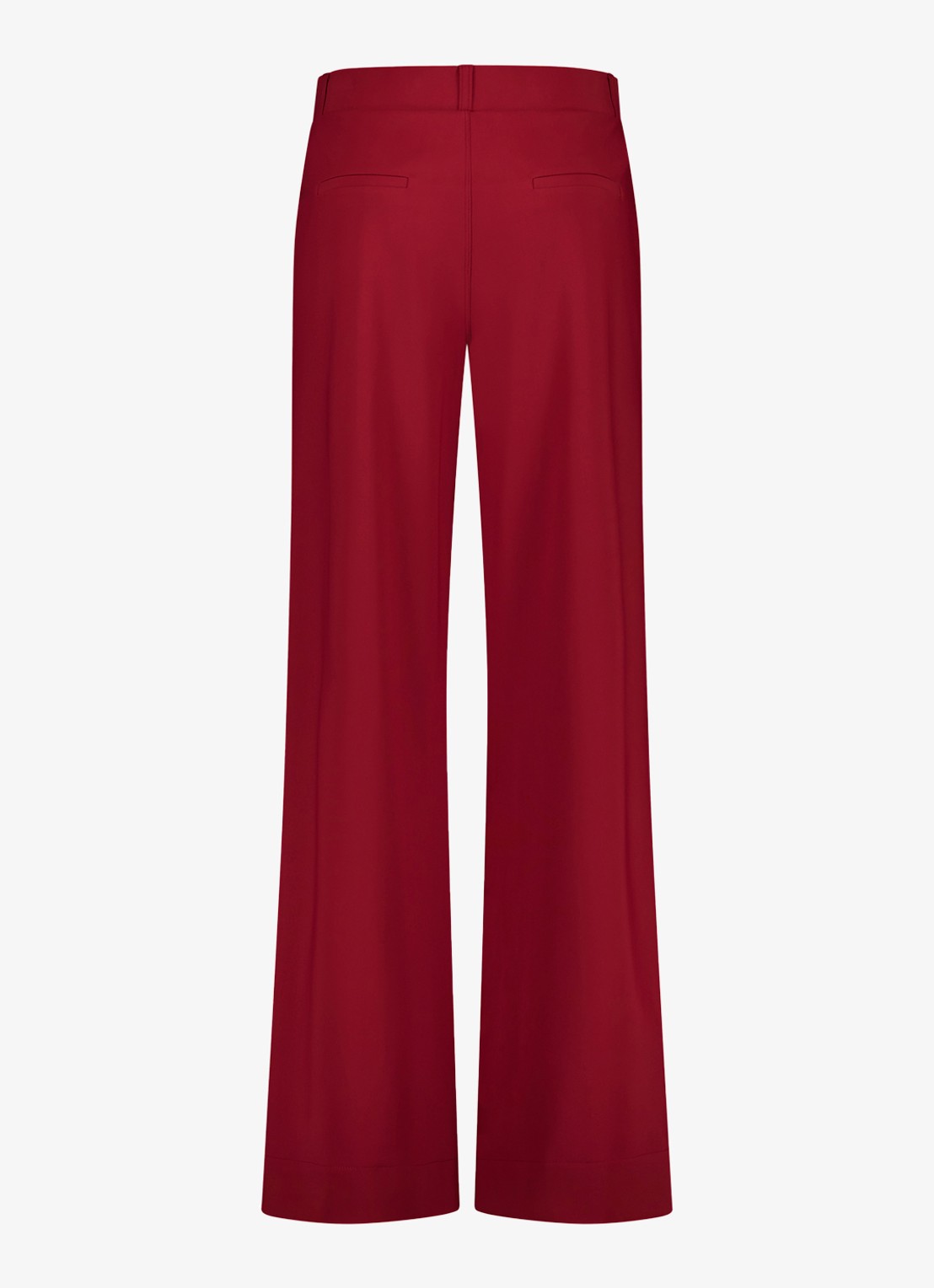 Studio Anneloes Lexie high waist wide fit pantalon met steekzakken - achterkant 3 rood