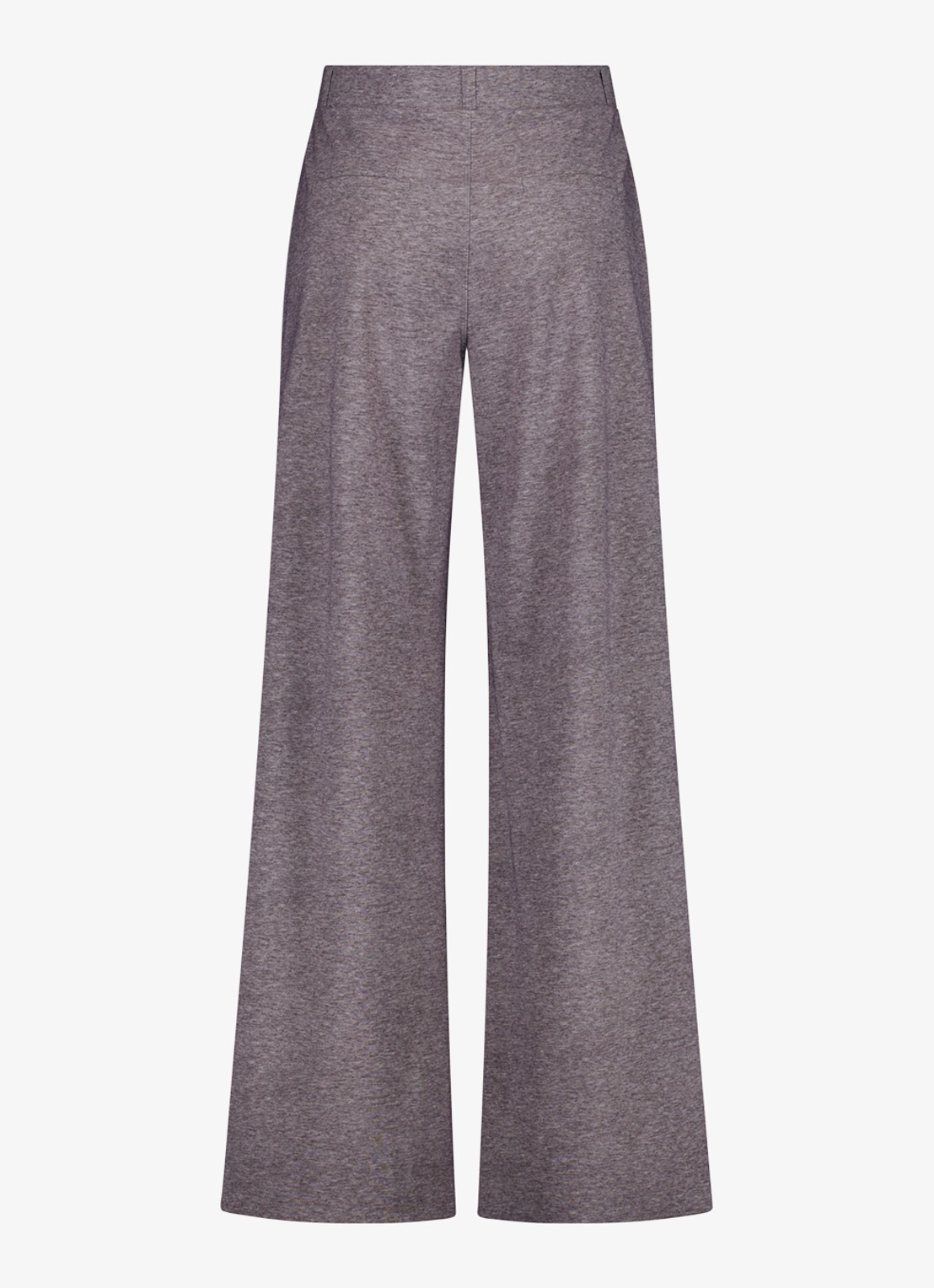 Studio Anneloes Lexie high waist wide fit pantalon met steekzakken - achterkant 4 donkergrijs