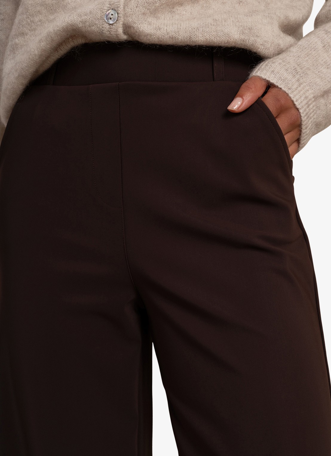 Studio Anneloes Lexie high waist wide fit pantalon met steekzakken - detail 2 multicolor