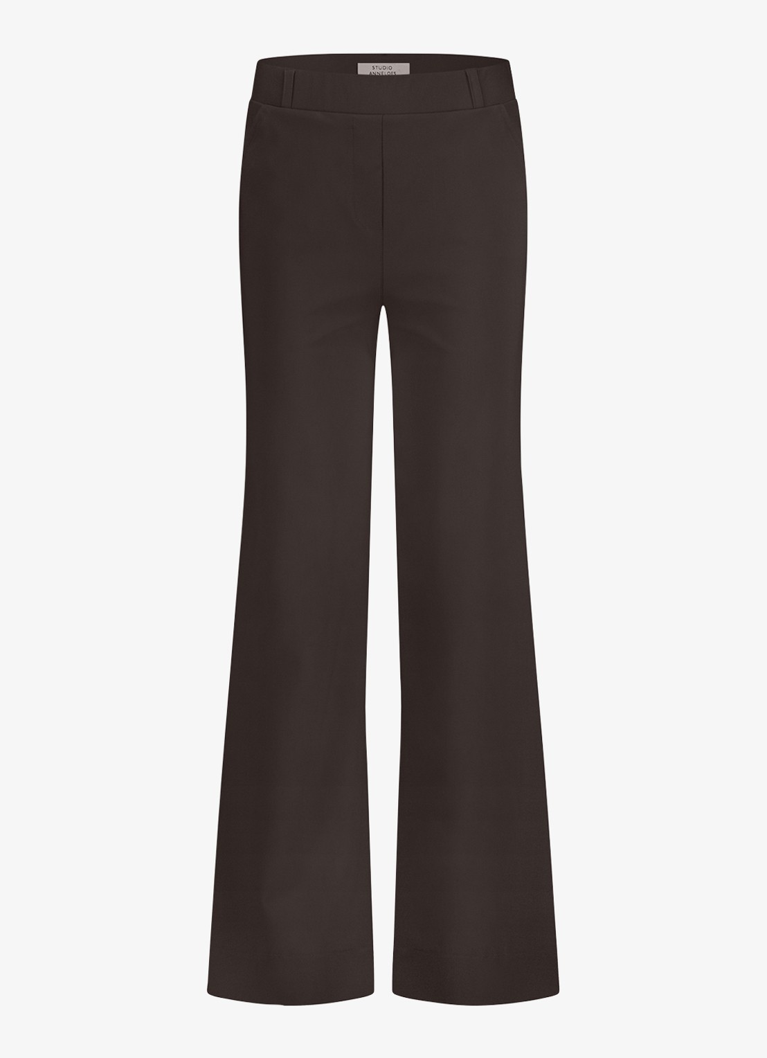 Studio Anneloes Lexie high waist wide fit pantalon met steekzakken - voorkant 4 multicolor