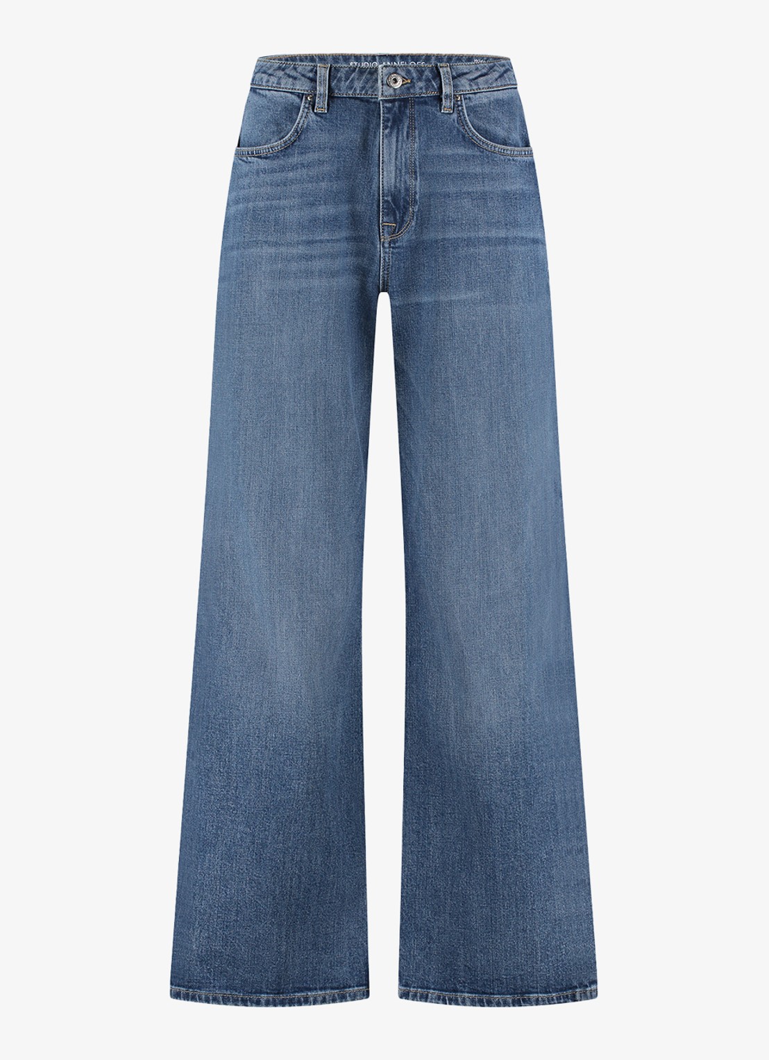 Studio Anneloes Lexie high waist wide leg jeans - voorkant 5 jeans