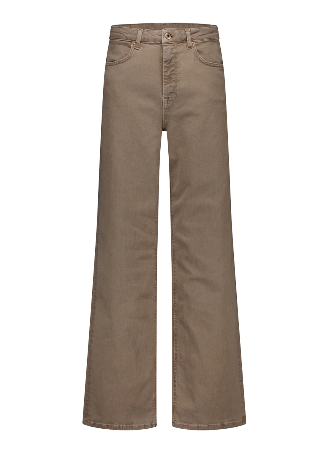 Studio Anneloes Lexie loose fit jeans met gekleurde wassing - voorkant 2 bruin