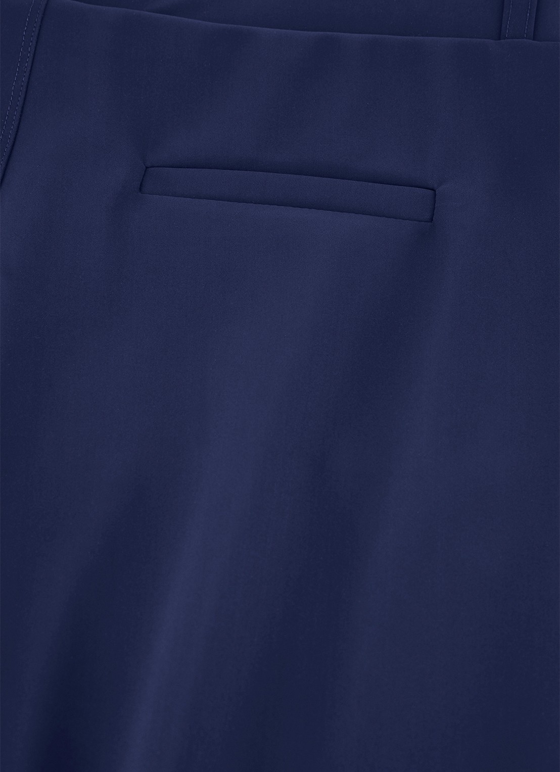 Studio Anneloes Lexie mid waist wide fit pantalon van travelstof - detail 2 donkerblauw