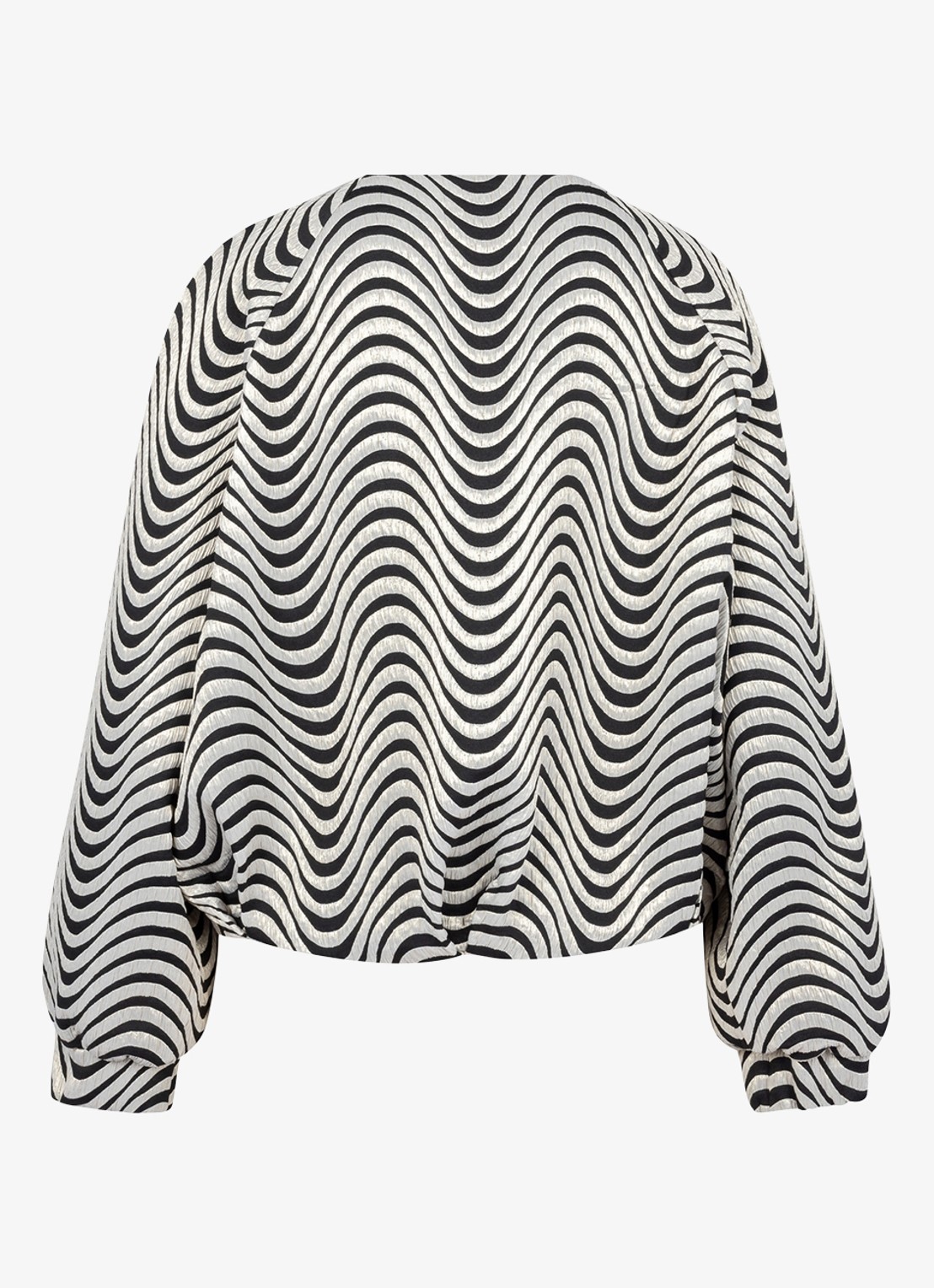 Studio Anneloes Luun bomberjack met print - achterkant grijs
