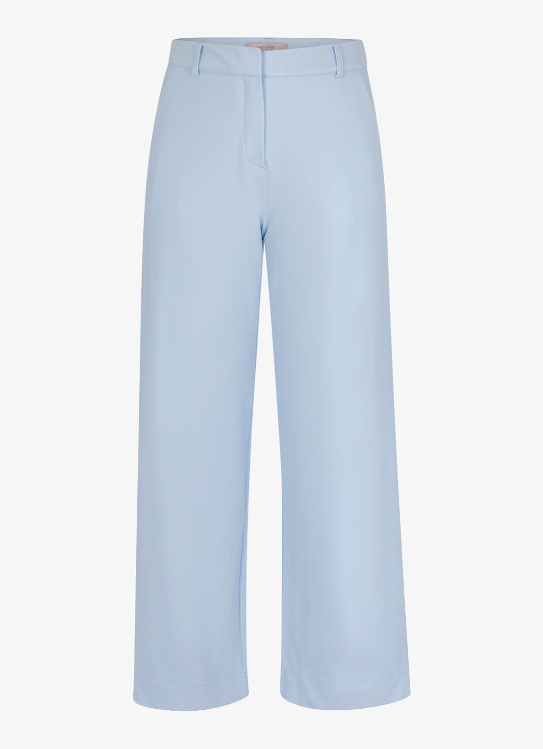 Studio Anneloes Luz high waist cropped broek - voorkant blauw