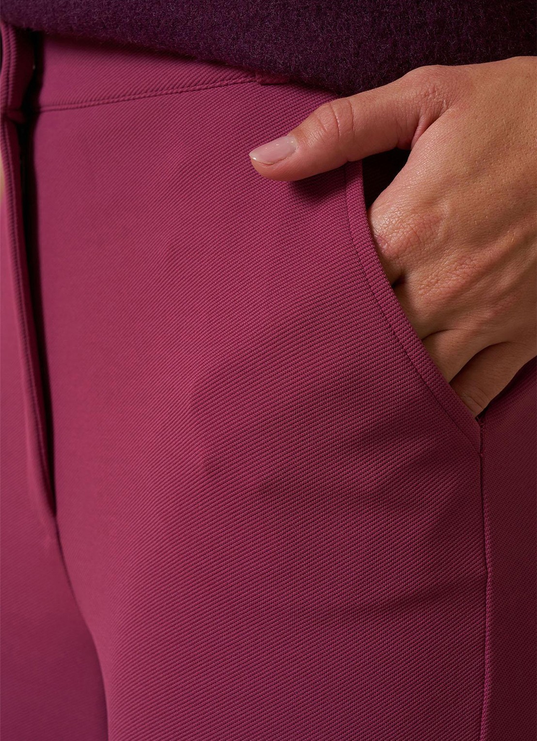 Studio Anneloes Luz high waist loose fit pantalon met steekzakken - detail 5 roze