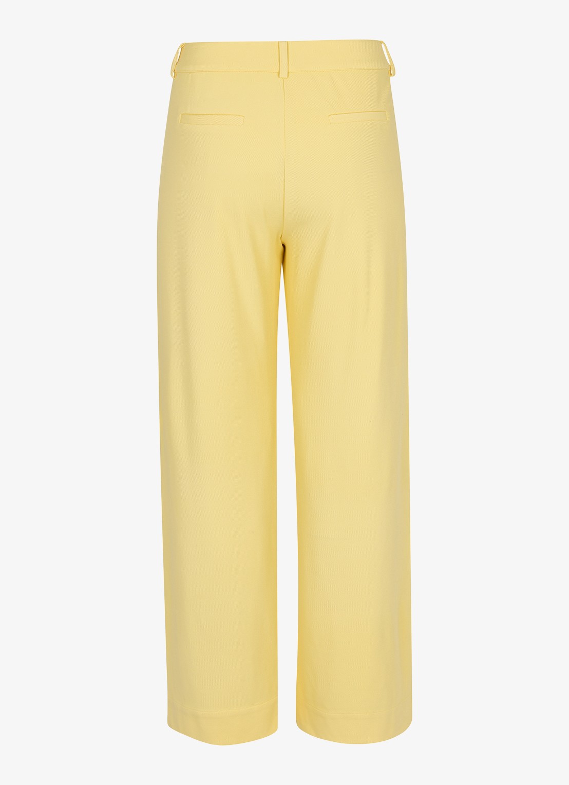Studio Anneloes Luz high waist loose fit pantalon met steekzakken - achterkant lichtgeel