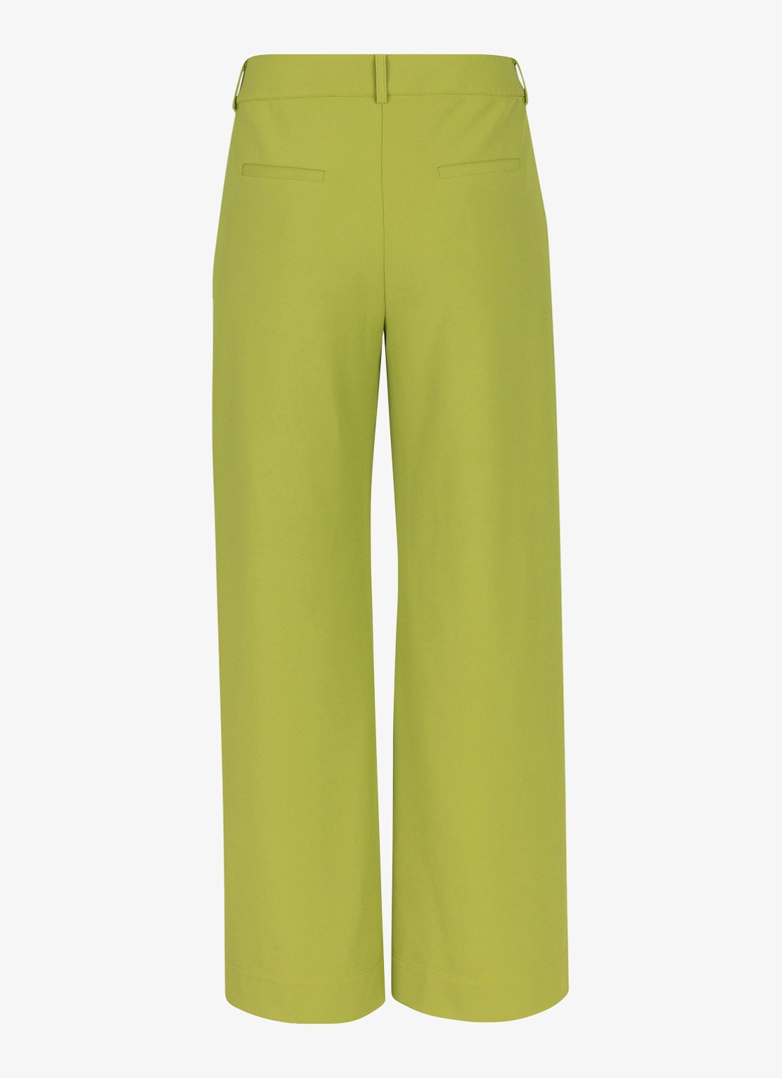 Studio Anneloes Luz high waist wide fit pantalon met steekzakken - achterkant groen