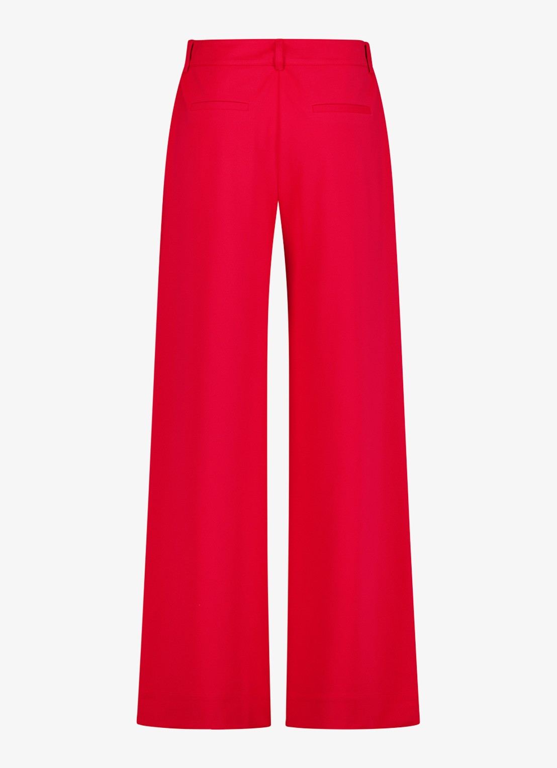Studio Anneloes Luz mid waist wide fit broek met steekzakken - achterkant rood