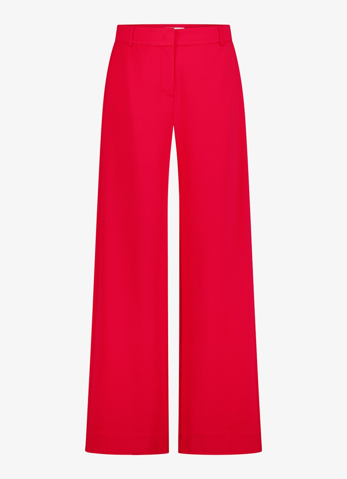 Studio Anneloes Luz mid waist wide fit broek met steekzakken - voorkant 4 rood