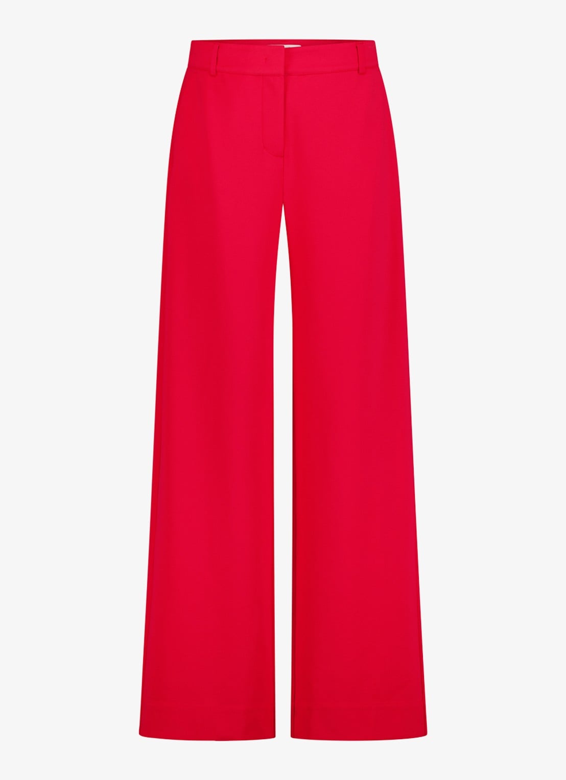 Studio Anneloes Luz mid waist wide fit pantalon met steekzakken - voorkant 3 rood