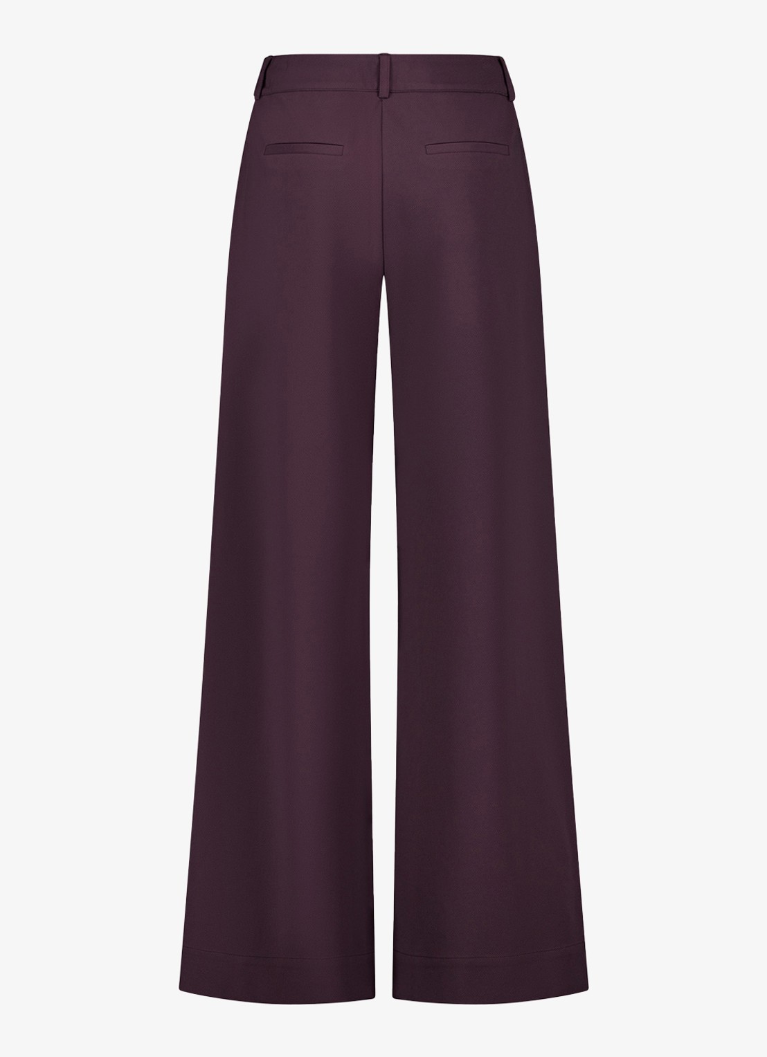 Studio Anneloes Luz twill trousers - achterkant aubergine