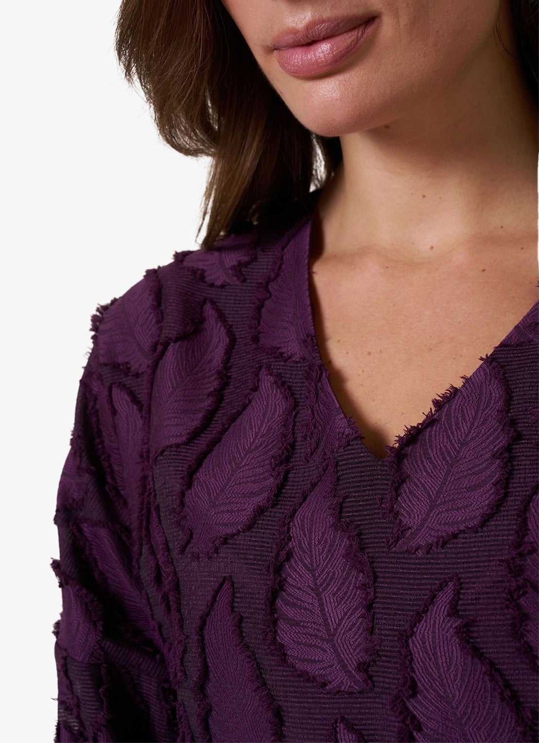 Studio Anneloes Madison top met print - detail 4 bruin