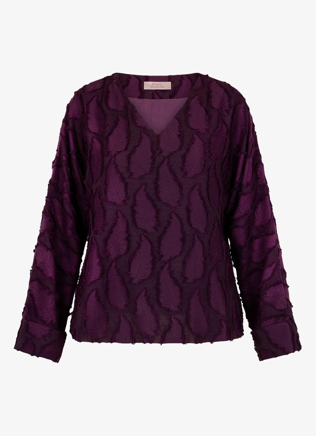 Studio Anneloes Madison top met print - voorkant bruin
