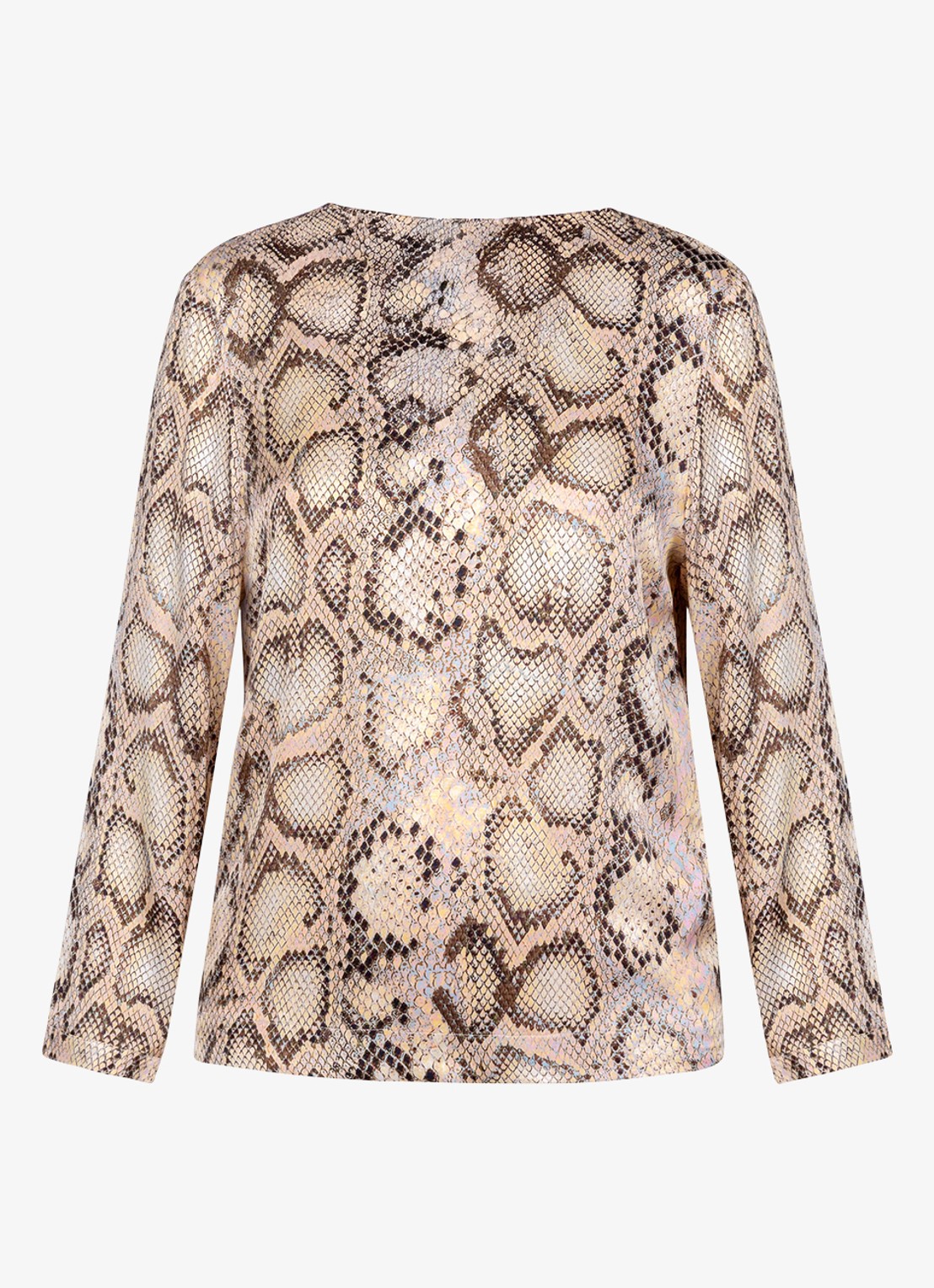 Studio Anneloes Madison top met print - achterkant bruin