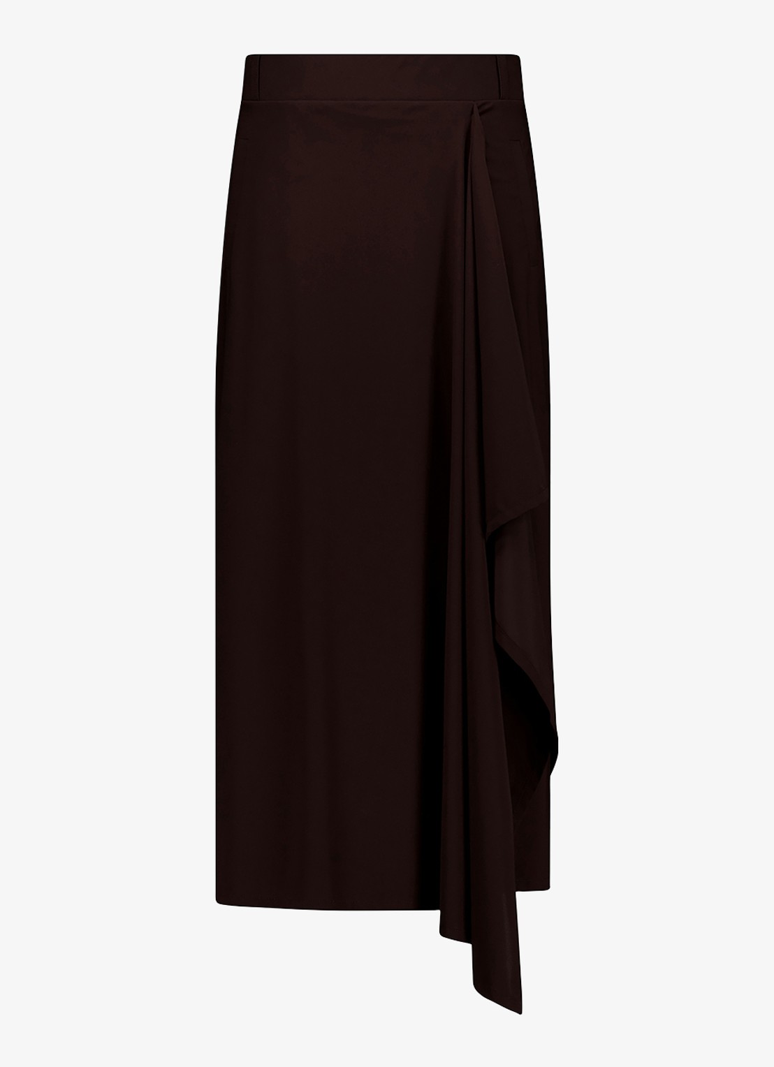 Studio Anneloes Maisy midi rok met volant - voorkant bruin