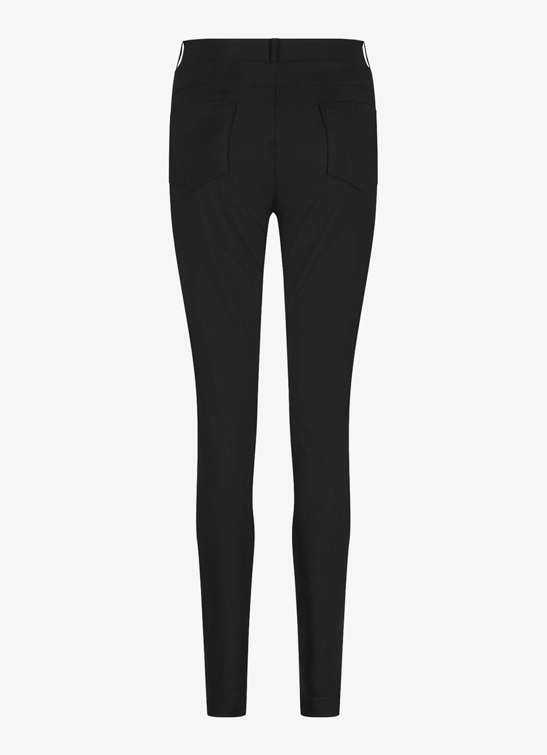 Studio Anneloes Margot high waist skinny fit broek met steekzakken - detail 2 zwart