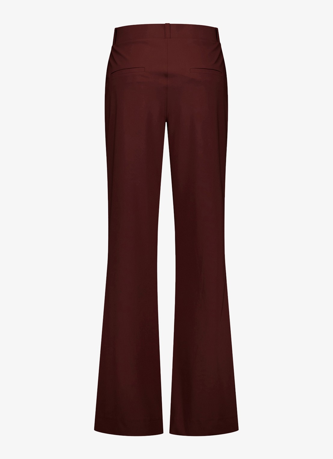 Studio Anneloes Marilon high waist loose fit pantalon met steekzakken - achterkant bordeauxrood