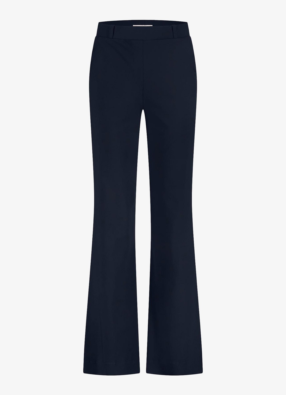 Studio Anneloes Marilon high waist wide fit broek met steekzakken - voorkant donkerblauw