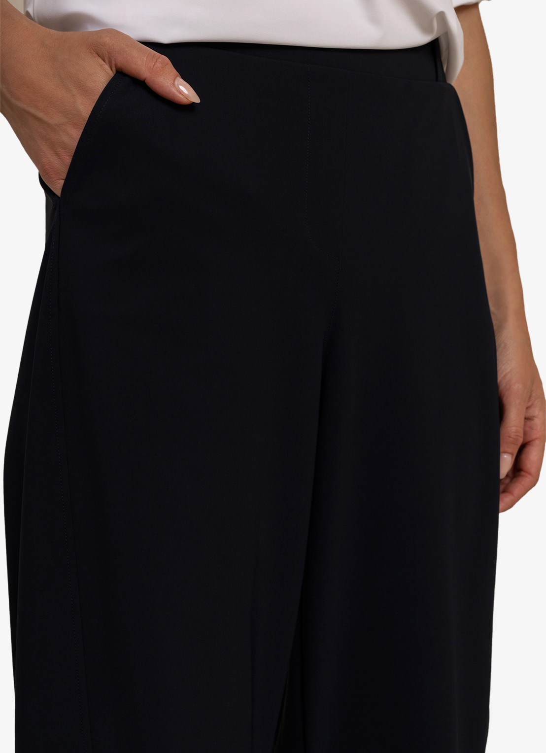 Studio Anneloes Marlise high waist straight fit pantalon - detail 4 turquoise