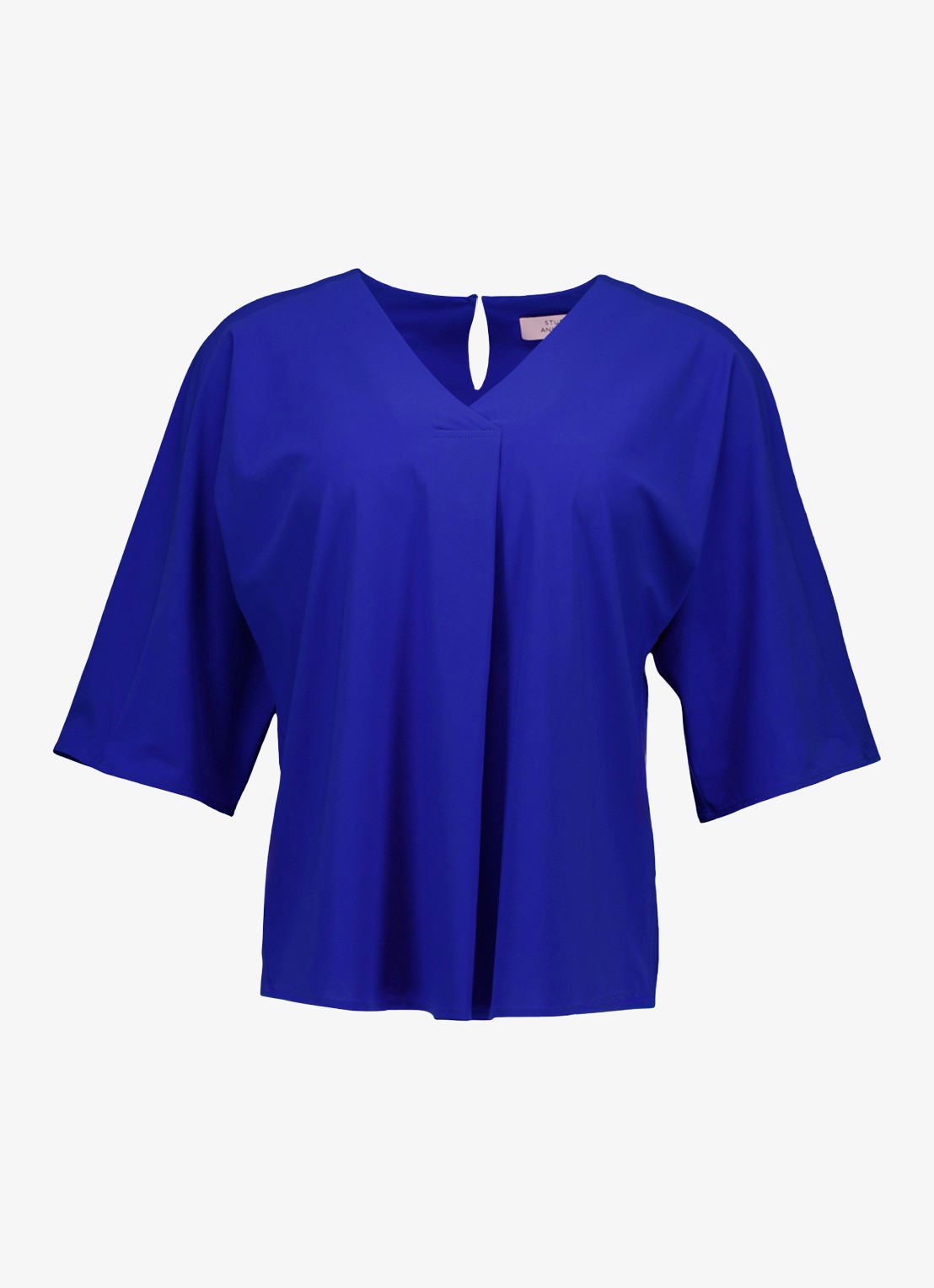 Studio Anneloes Marly tuniek met V-hals - voorkant 3 donkerblauw