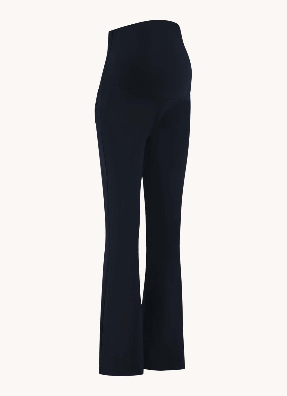 Studio Anneloes Maternity mid waist flared fit zwangerschapsbroek - voorkant donkerblauw
