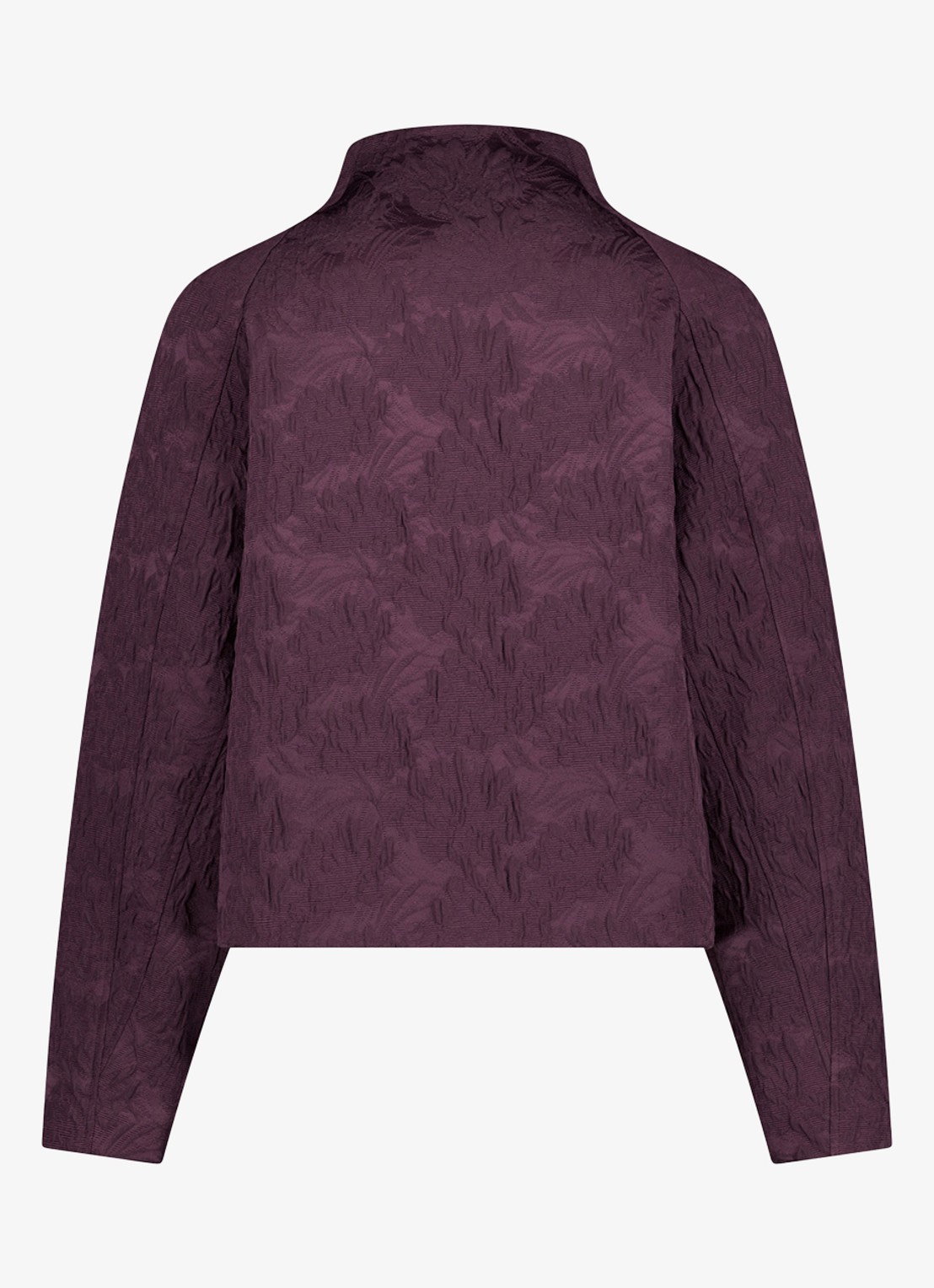 Studio Anneloes Mels bomber jacket - achterkant aubergine