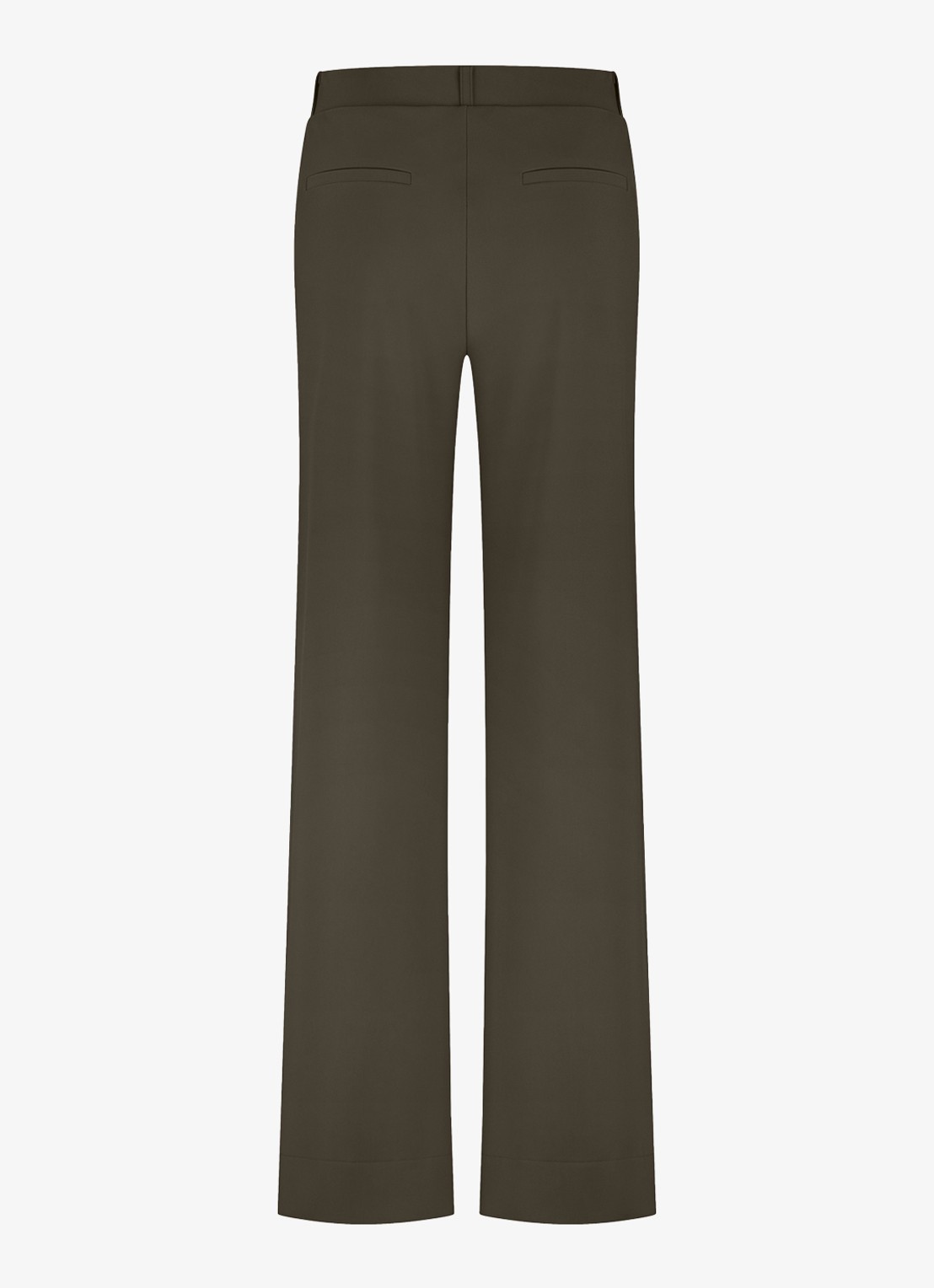 Studio Anneloes Mid waist loose fit pantalon - achterkant 2 legergroen