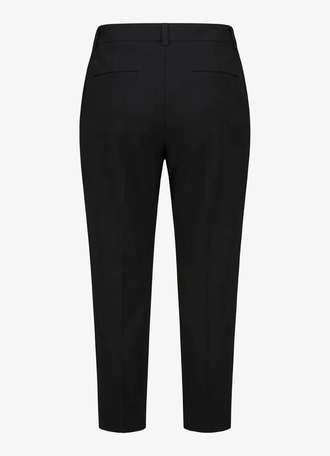 Studio Anneloes Mid waist straight fit capri broek - achterkant zwart
