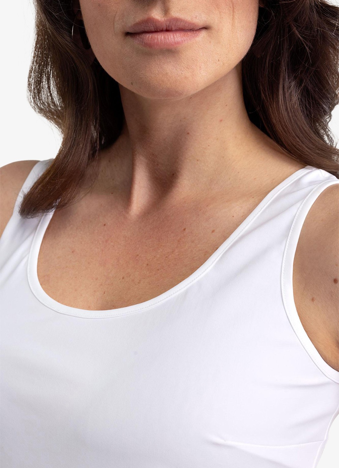 Studio Anneloes Nova tanktop met ronde hals - detail 3 wit
