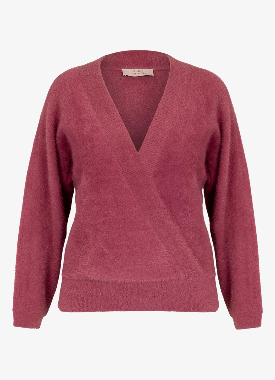 Studio Anneloes Nuri pullover met textuur - voorkant paars