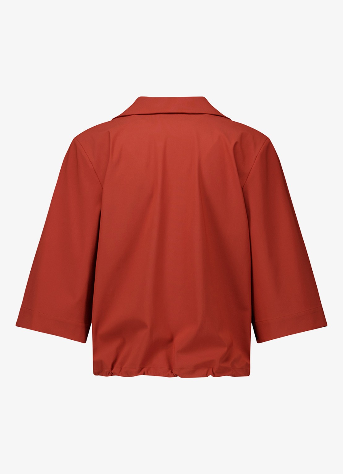 Studio Anneloes Odette top met trekkoord - detail 2 roestbruin
