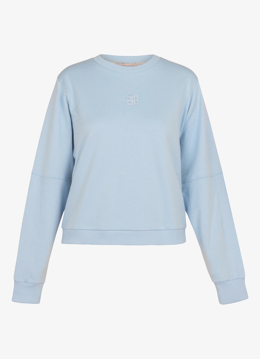 Studio Anneloes Pleuni sweater met logo - voorkant 2 blauw