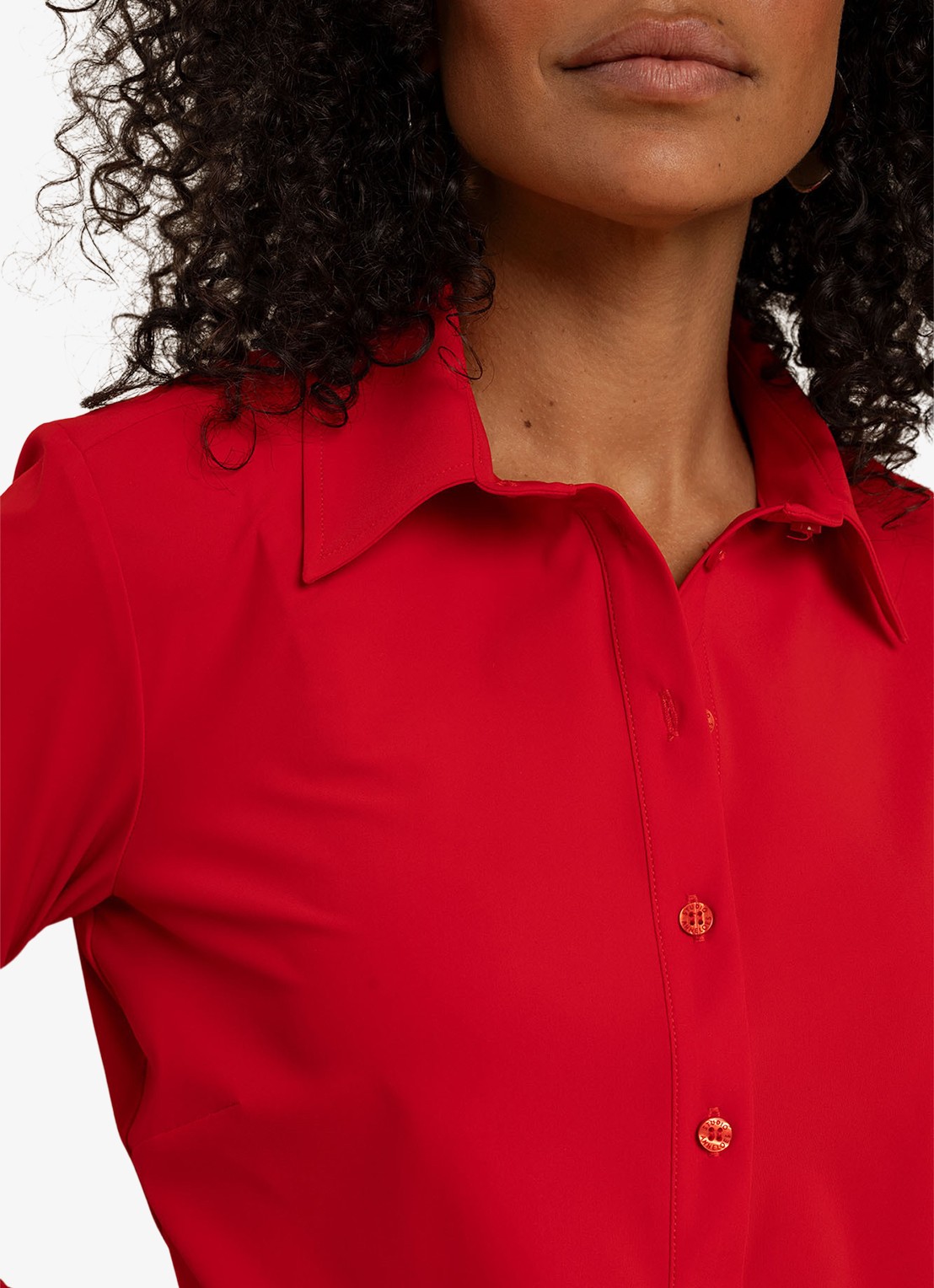 Studio Anneloes Poppy blouse met kraag - detail 2 rood
