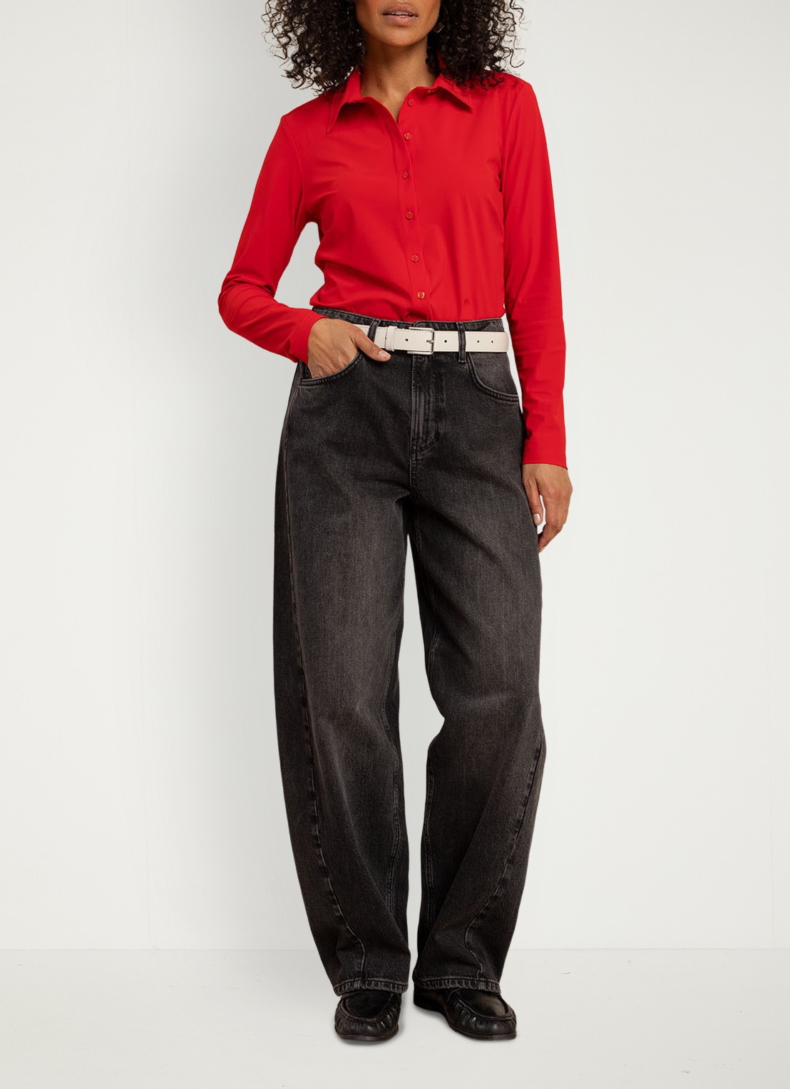 Studio Anneloes Poppy blouse met kraag - voorkant 5 rood