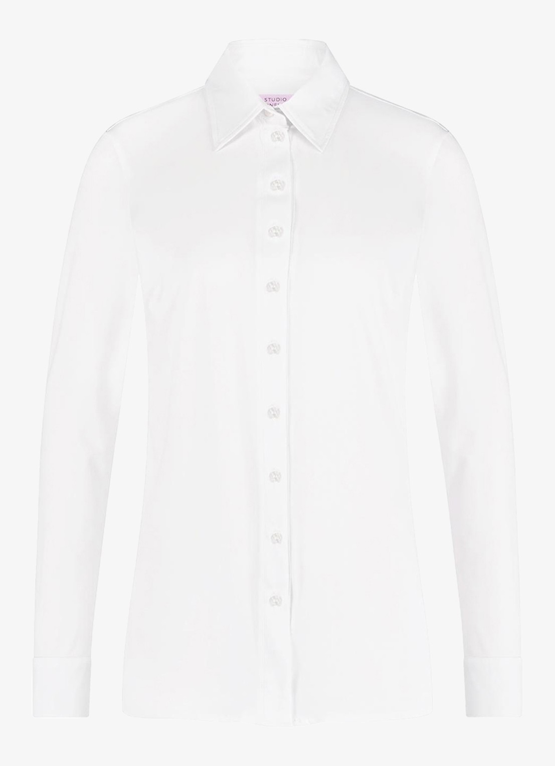 Studio Anneloes Poppy blouse met kraag - voorkant wit