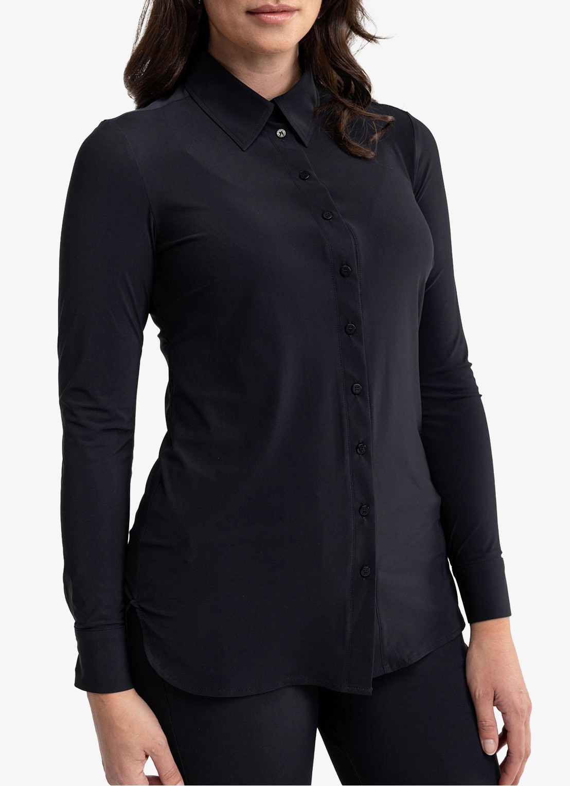 Studio Anneloes Poppy blouse met kraag - detail 3 zwart