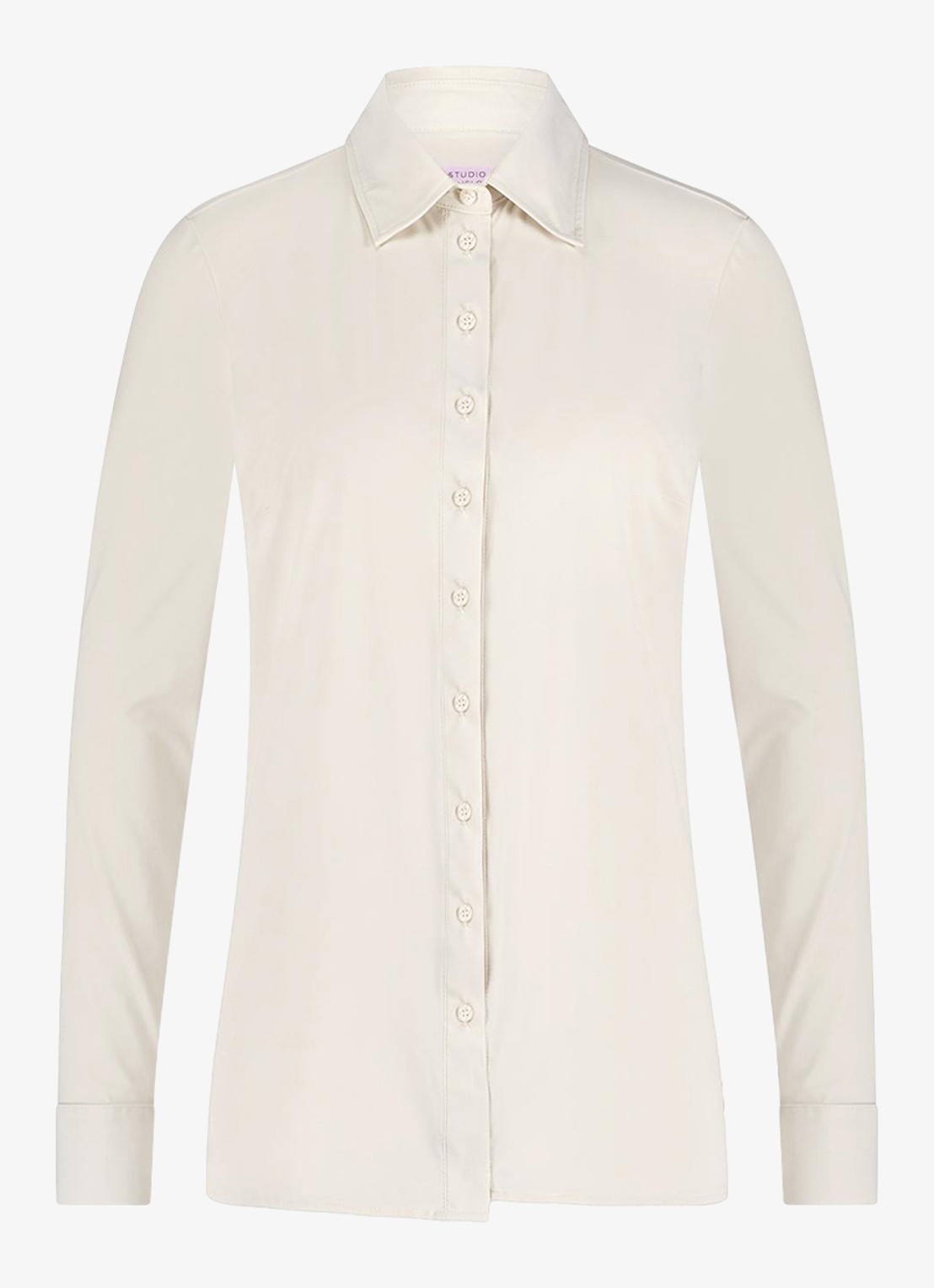 Studio Anneloes Poppy blouse met kraag - detail 4 gebroken wit