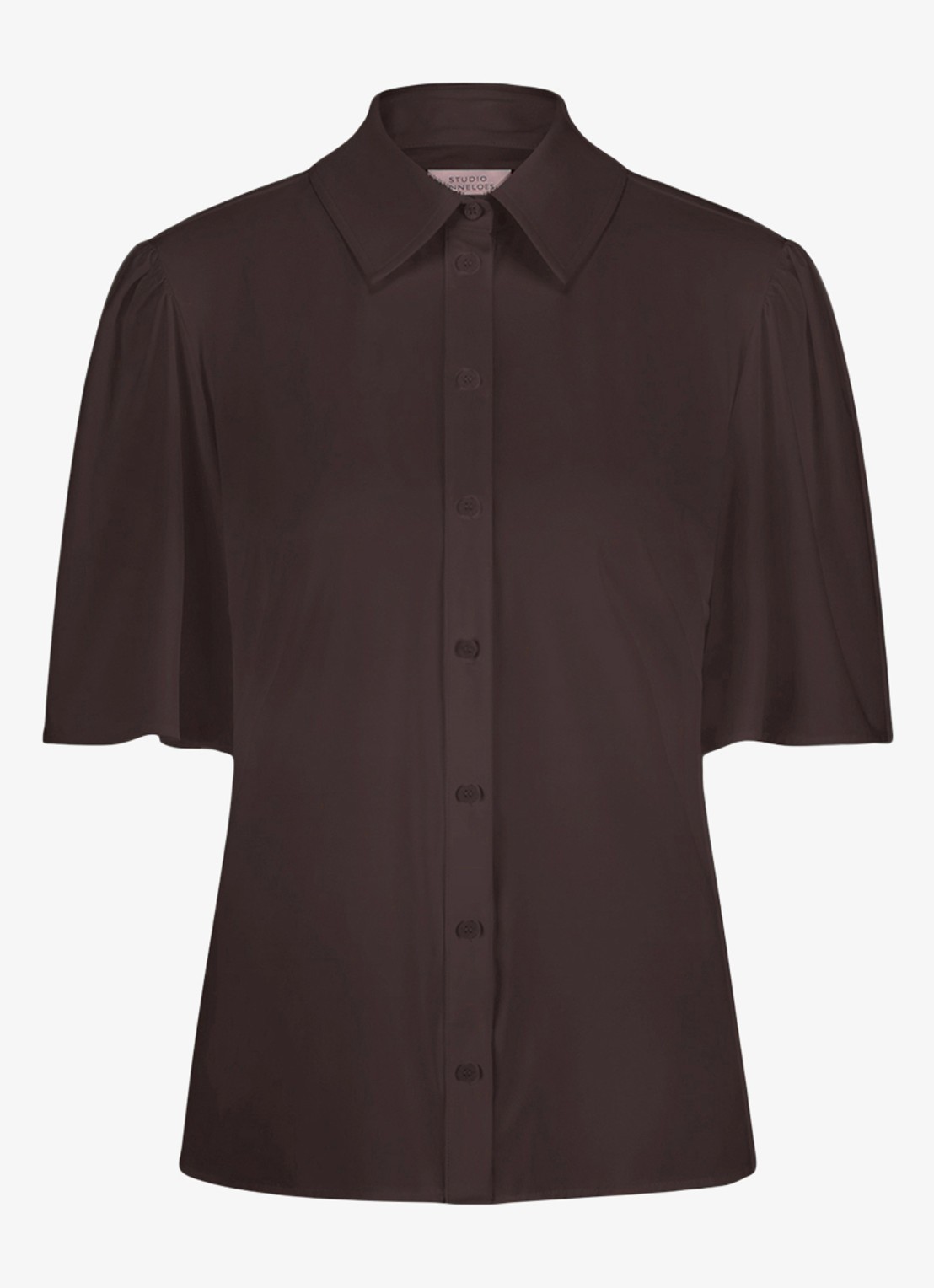 Studio Anneloes Poppy blouse met vlindermouw - voorkant bruin