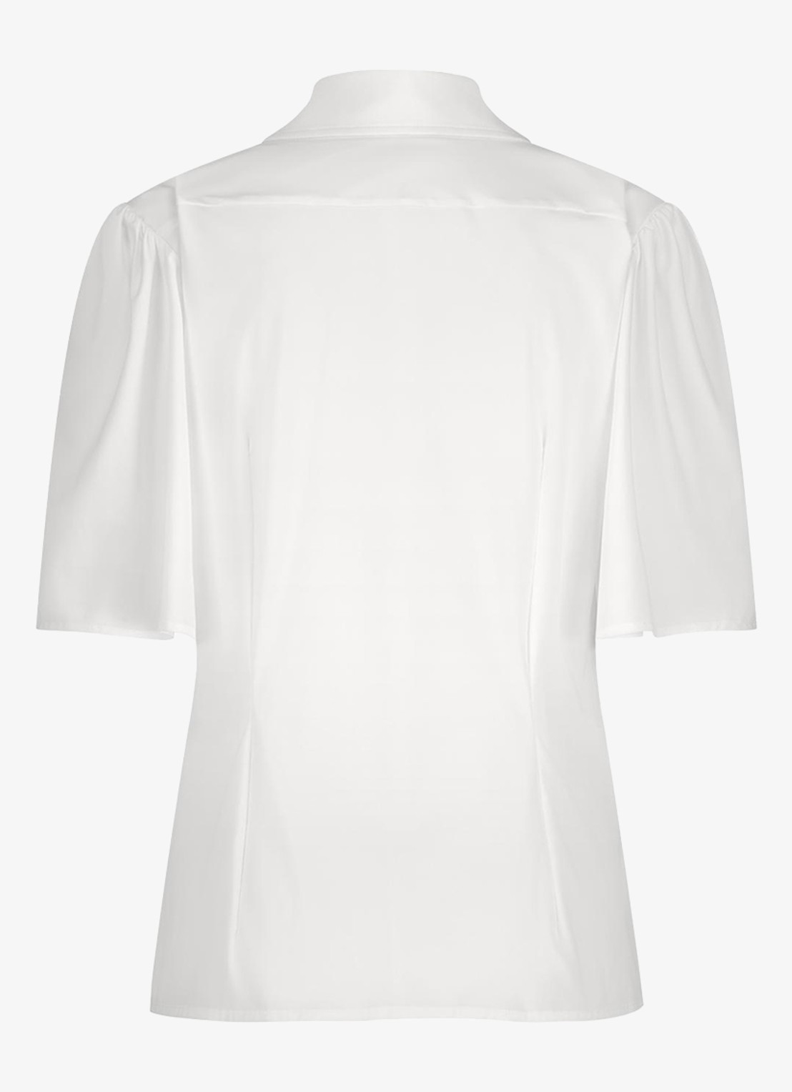 Studio Anneloes Poppy blouse van travelstof met vlindermouw - achterkant 3 wit