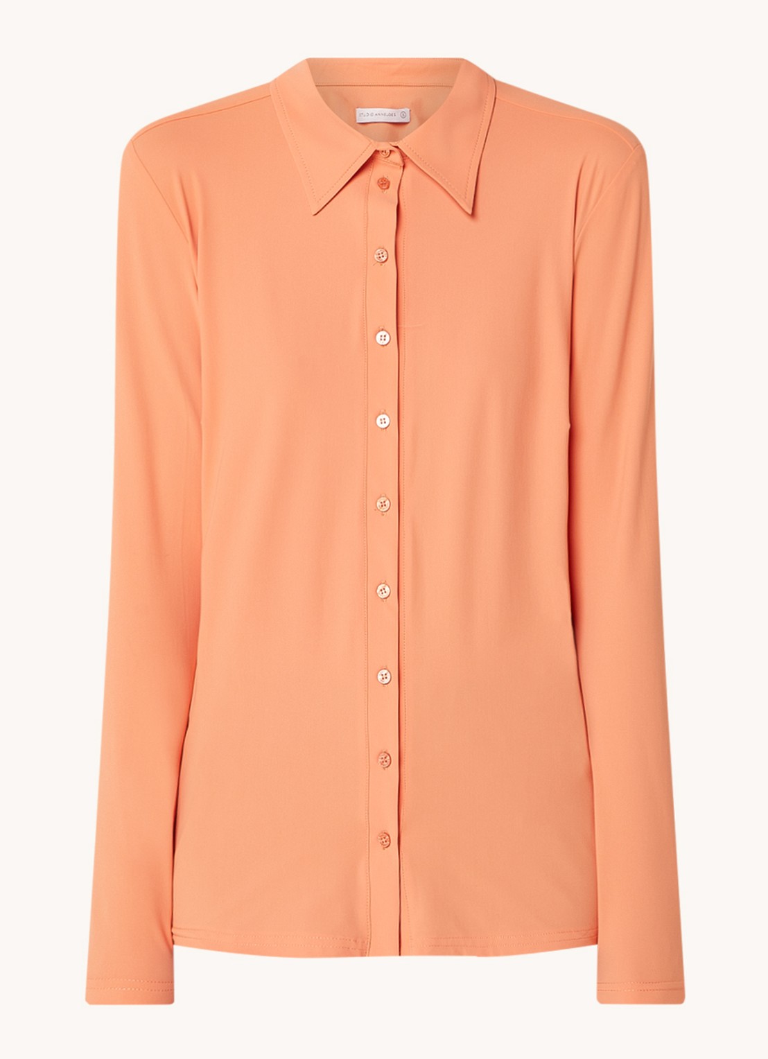 Studio Anneloes Poppy blouse van travelstof  - voorkant oranje