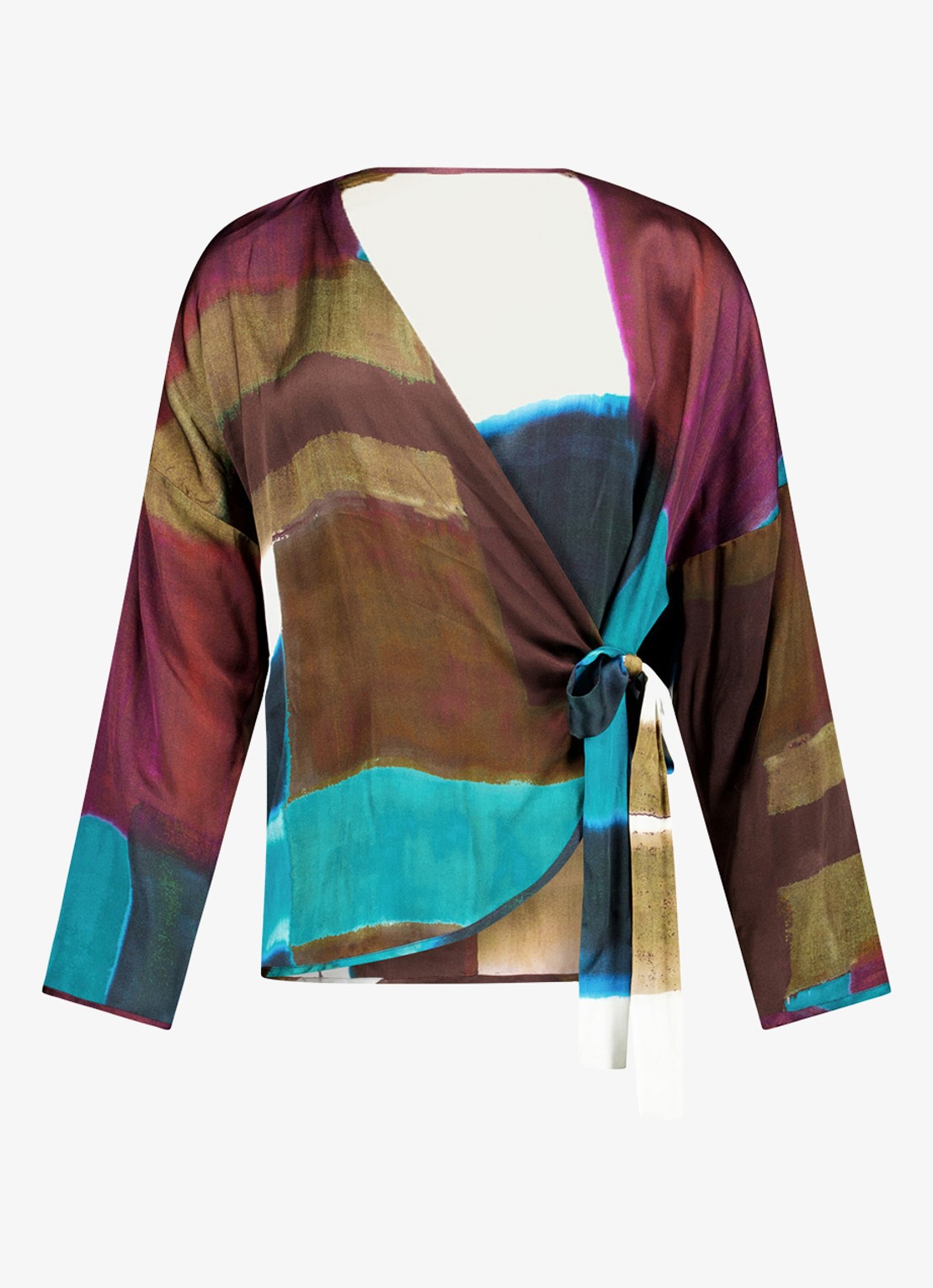 Studio Anneloes Raye top met tie-dye dessin - voorkant 4 multicolor