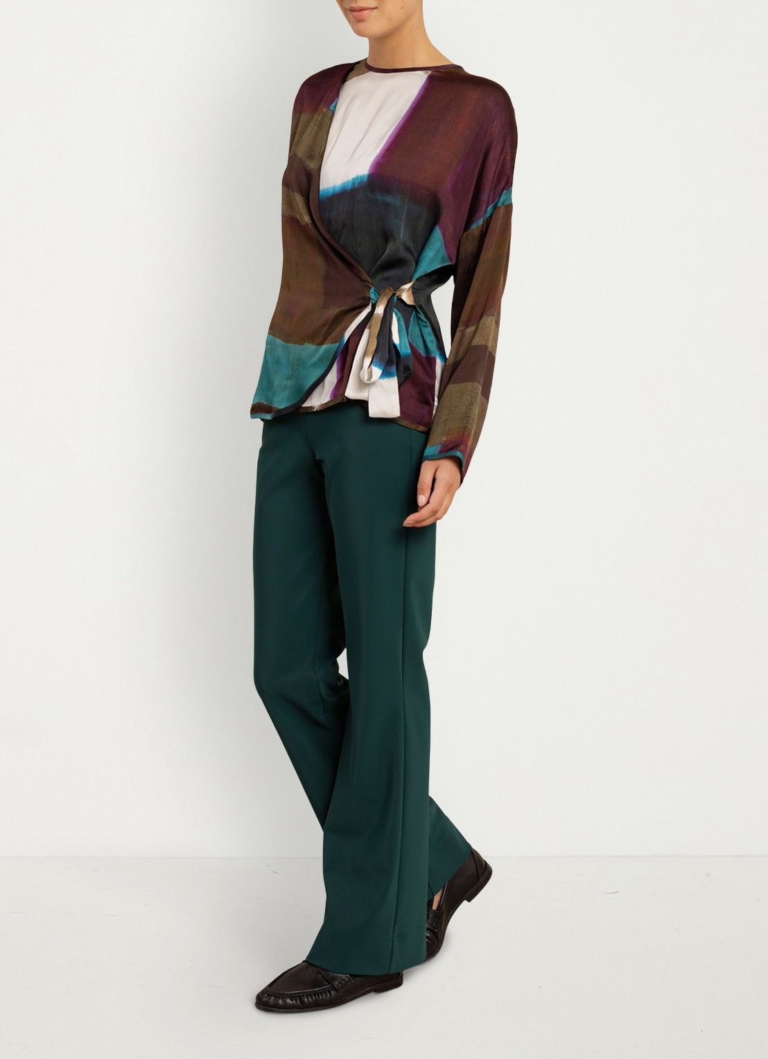 Studio Anneloes Raye top met tie-dye dessin - voorkant 5 multicolor