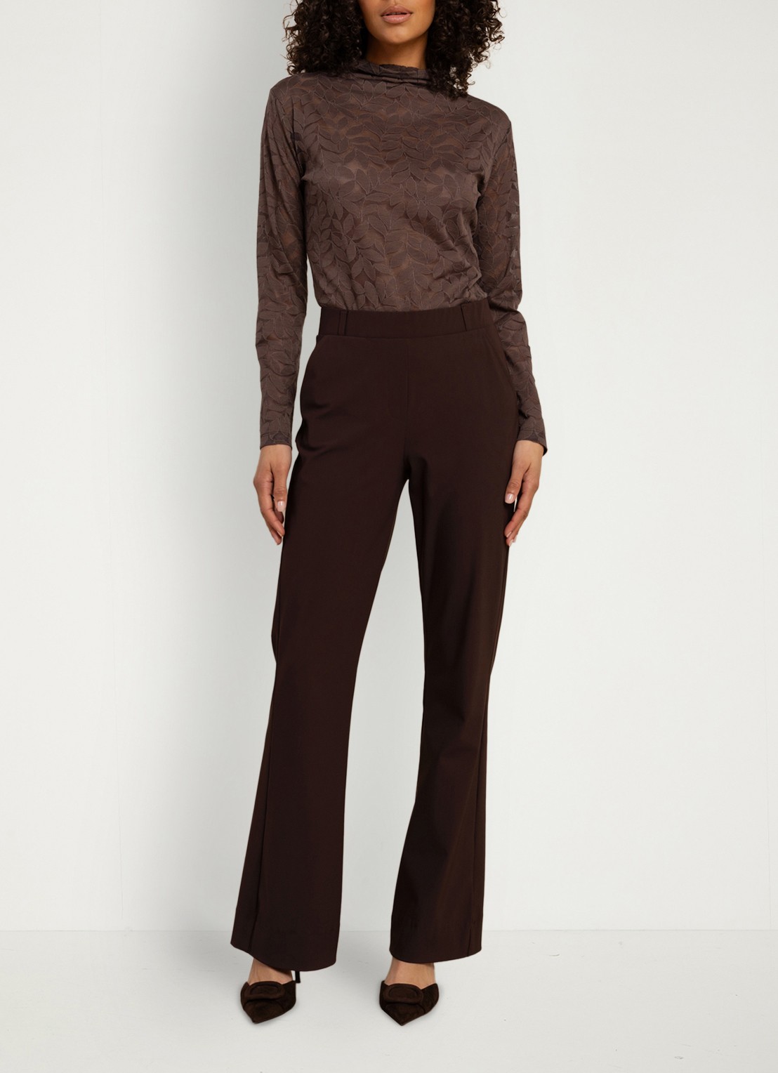 Studio Anneloes Reagan lace top - voorkant 6 mosgroen