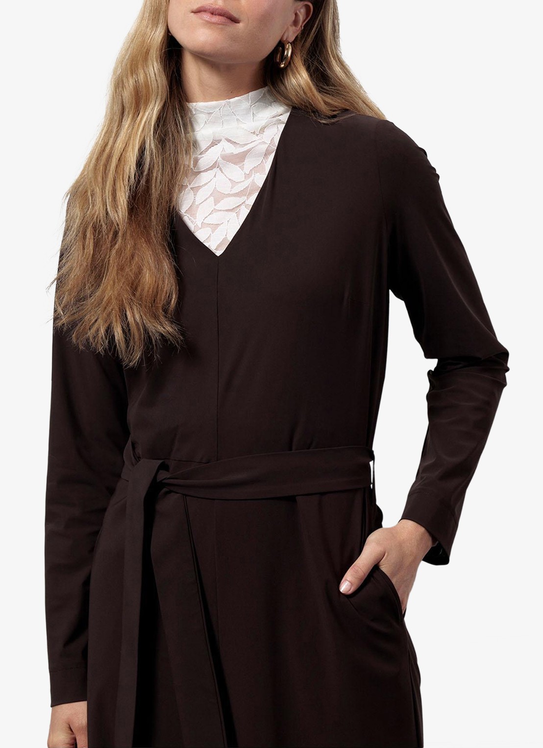 Studio Anneloes Reagan longsleeve van kant - detail 3 gebroken wit