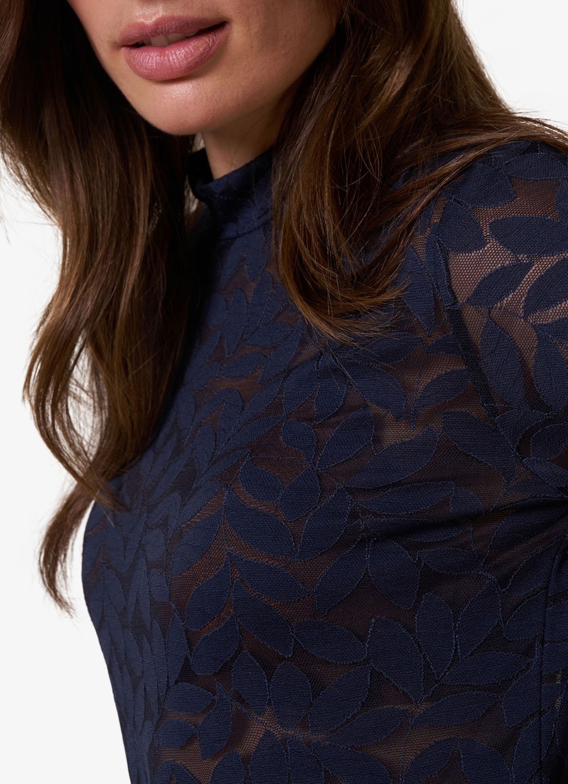 Studio Anneloes Reagan longsleeve van kant - detail 3 donkerblauw