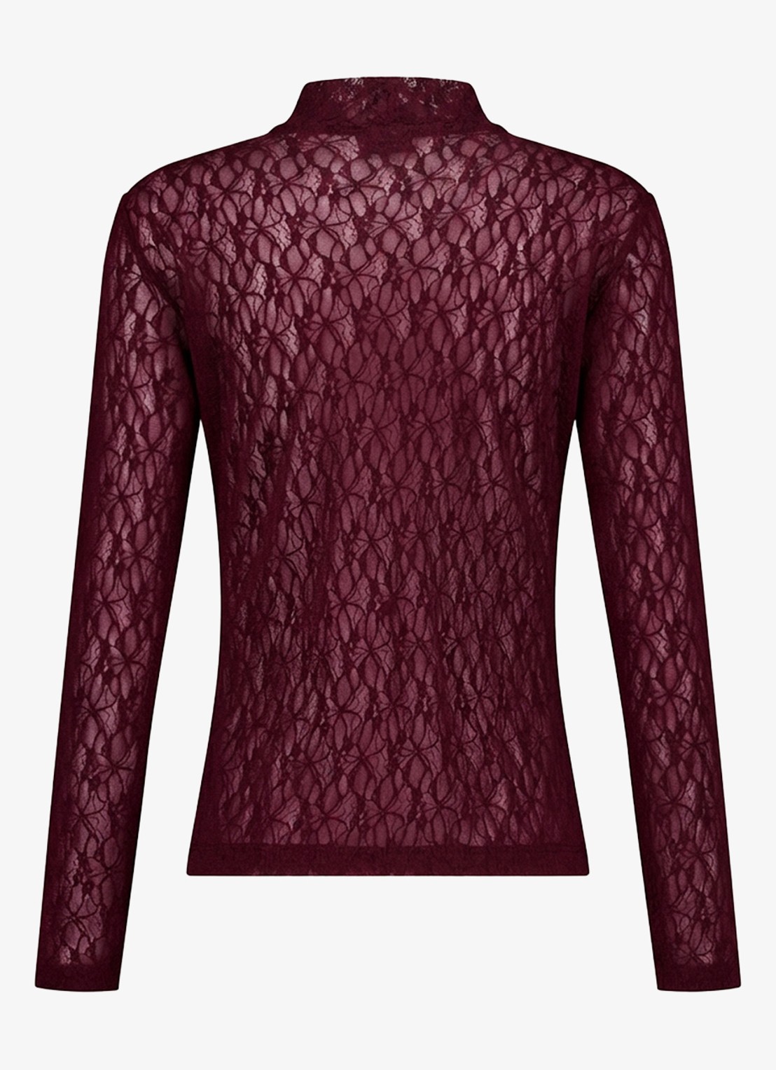 Studio Anneloes Reagan top van kant - achterkant aubergine