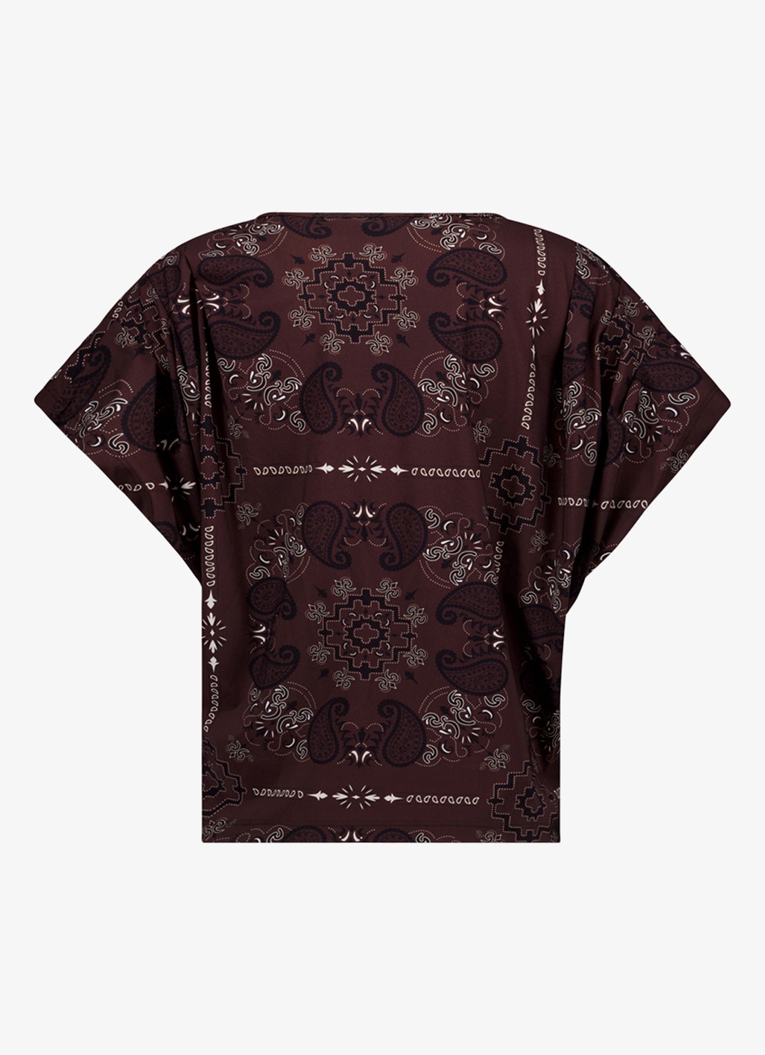 Studio Anneloes Renske top met paisley print - achterkant 3 bruin