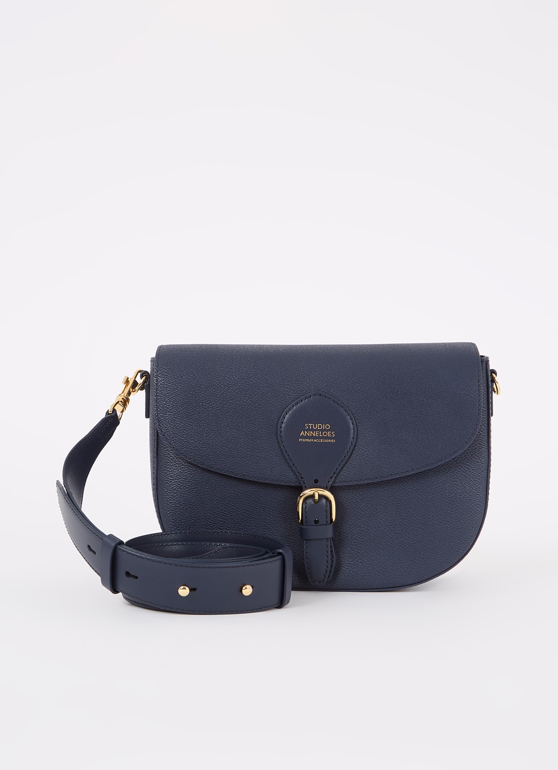 Studio Anneloes SA crossbodytas met afneembare schouderriem - voorkant 3 donkerblauw