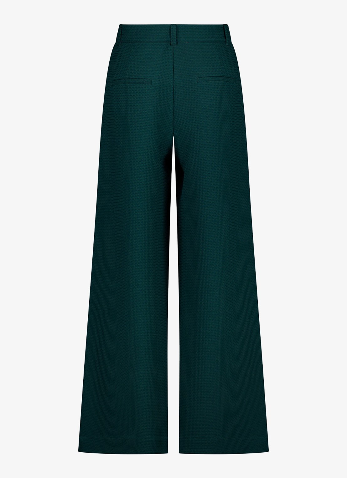 Studio Anneloes Skye high waist wide leg pantalon  - achterkant petrol